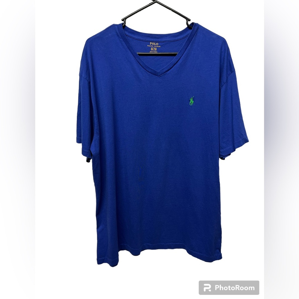 Men’s Ralph Lauren tee v neck in blue